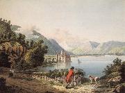 Francois-Hubert Drouais Seen Chateau of Chillon Spain oil painting artist